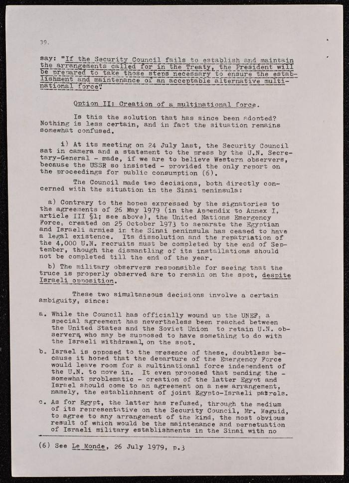A Document on the Camp David Accords, 1978 