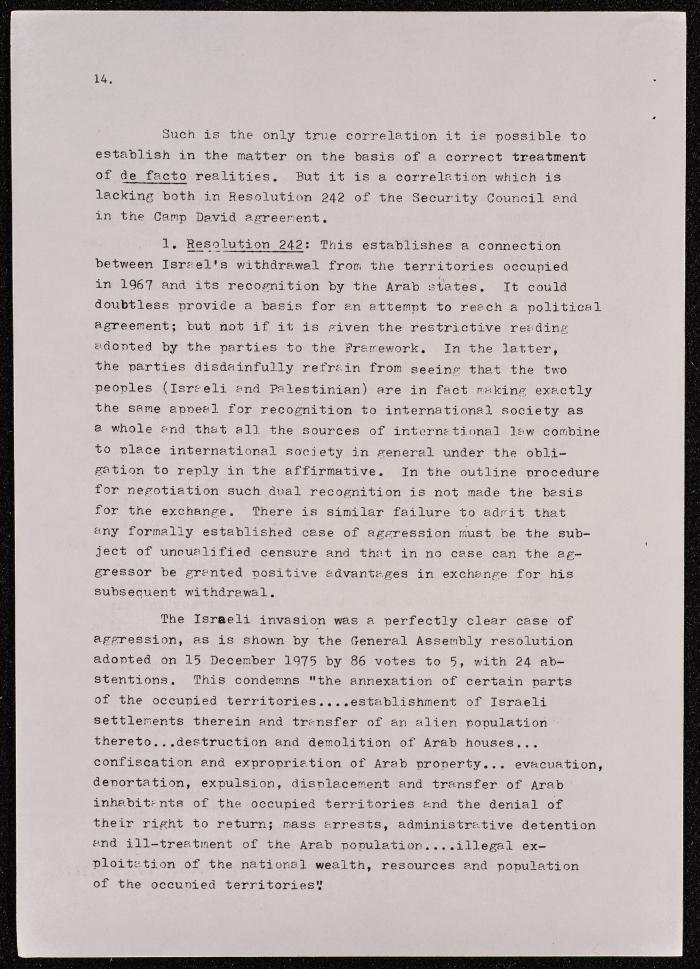A Document on the Camp David Accords, 1978 