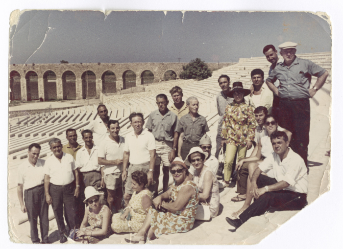 Faisal ʿali ʿubayd with Tourists in Acre