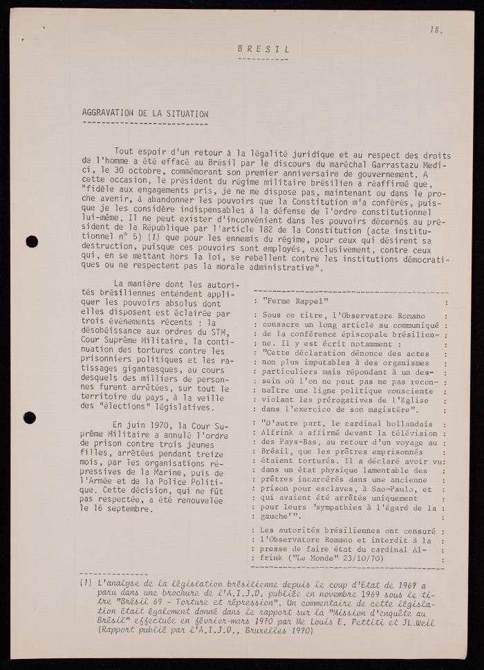المؤتمر الدولي حول ضحايا التعذيب، 1971