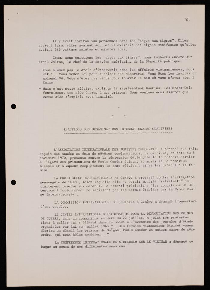 المؤتمر الدولي حول ضحايا التعذيب، 1971