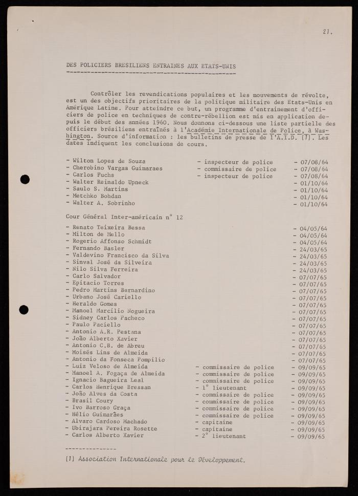 المؤتمر الدولي حول ضحايا التعذيب، 1971