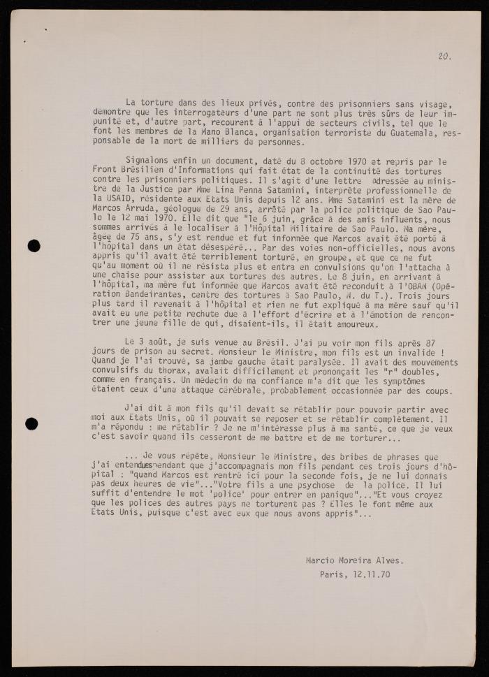 المؤتمر الدولي حول ضحايا التعذيب، 1971