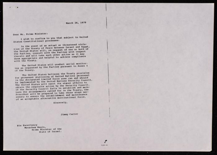 A Copy of the Camp David Accords, 17 September 1978