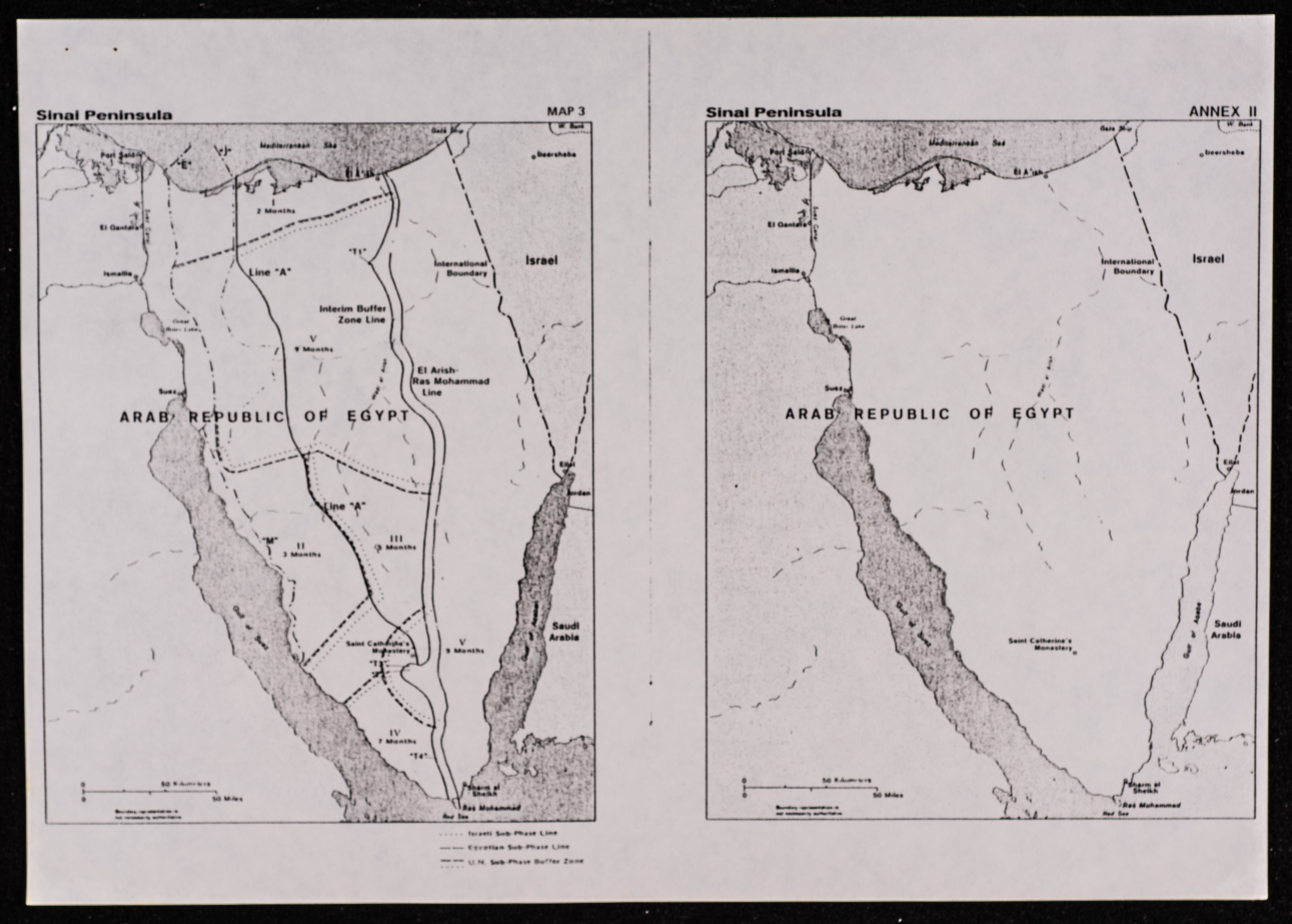 Camp David Accords Map