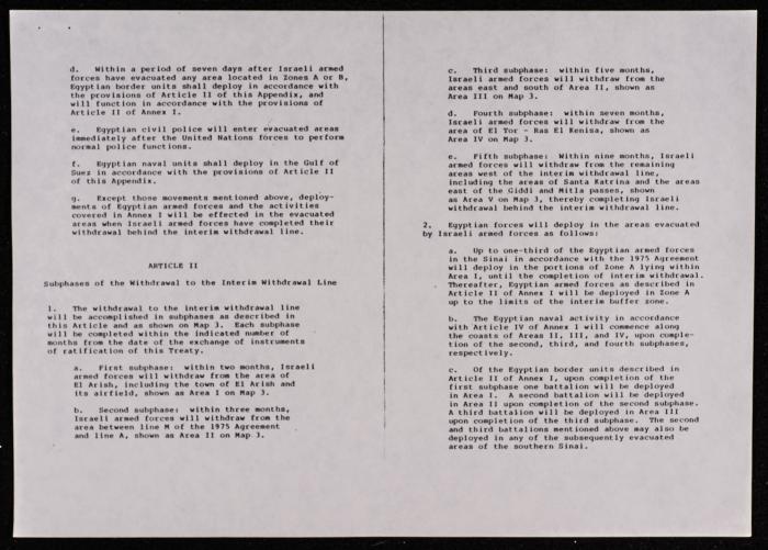A Copy of the Camp David Accords, 17 September 1978