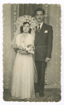 A Wedding Portrait of Sulayman Ṣaleh ʿubayd and his Wife