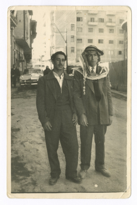 Ismaʿil Ṣiyam and ʿali Issa ʿubayd in the Streets of Baghdad