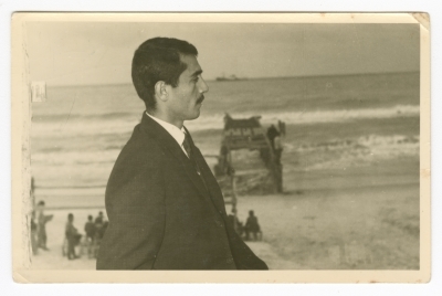 ʿabdel-ʿaziz Misk on a Teachers' Trip to the Gaza Beach 