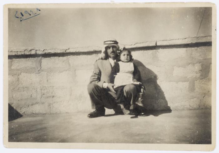 Dawoud Abdullah with His Daughter Abla, Jordan, 1948