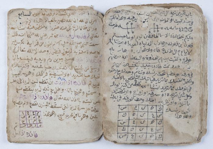 مخطوطة إسلامية قديمة تتناول الأوراد والحجب والسحر