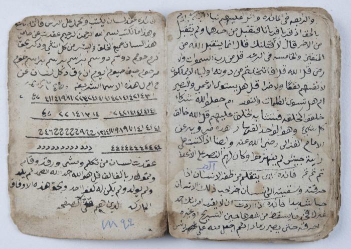 مخطوطة إسلامية قديمة تتناول الأوراد والحجب والسحر