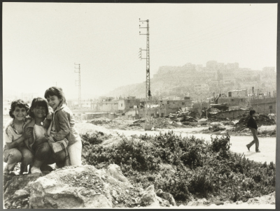 أطفال في مخيم للاجئين الفلسطينيين، لبنان، 1980- 1989