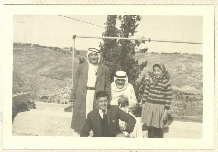 The Jadallah Family in Front of their House, Sur Baher-Jerusalem, 1963