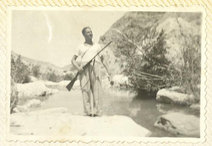 Mohammad Jadallah on a Hunting Trip to Ma'in Hot Springs, Jordan, 1961