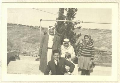 The Jadallah Family in Front of their House, Sur Baher-Jerusalem, 1963