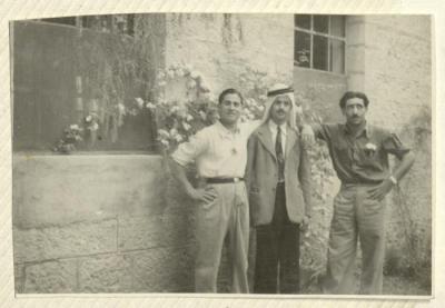 Mohammad Jadallah with Friends, Jerusalem 	
