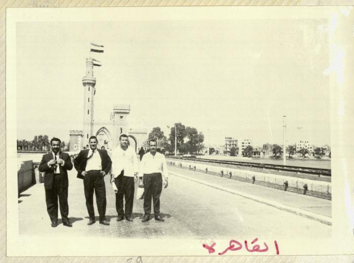 Mohammad Jadallah with Friends, Cairo, 1964	