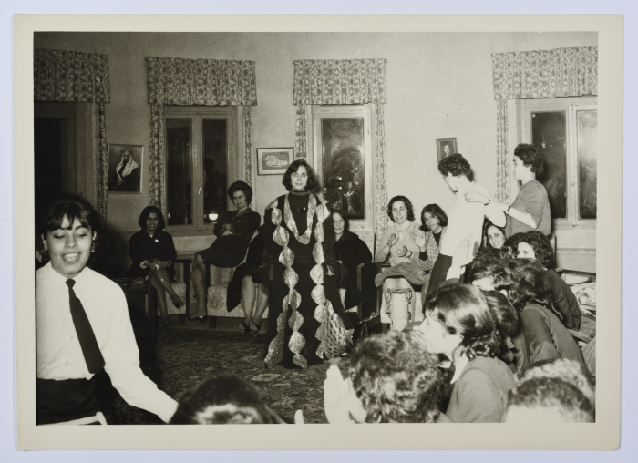 وفد من مرشدات كشافة الكويت، نابلس، 1962