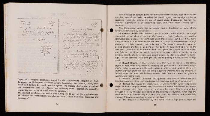Israeli Violation of Human Rights in the Occupied Arab Territories, 1975