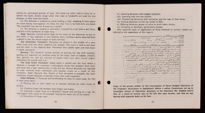 Israeli Violation of Human Rights in the Occupied Arab Territories, 1975