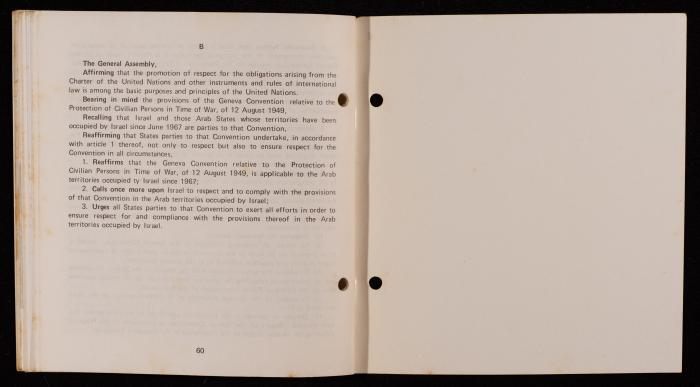 Israeli Violation of Human Rights in the Occupied Arab Territories, 1975