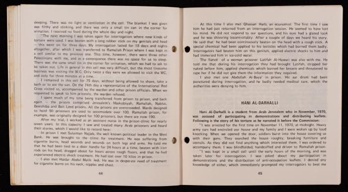 Israeli Violation of Human Rights in the Occupied Arab Territories, 1975