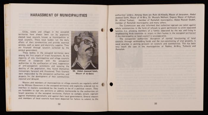 Israeli Violation of Human Rights in the Occupied Arab Territories, 1975