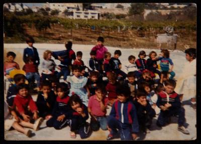 A Group of Children on a Trip, Hebron 
