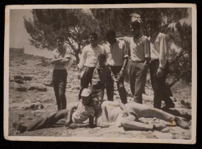 Ahmad Nammoura with Friends at an Orphanage, Jerusalem, 5 June 1966 