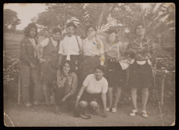 Fadeyyeh Darabe with Friends On a Trip to the 1948 Occupied Palestine, 1971