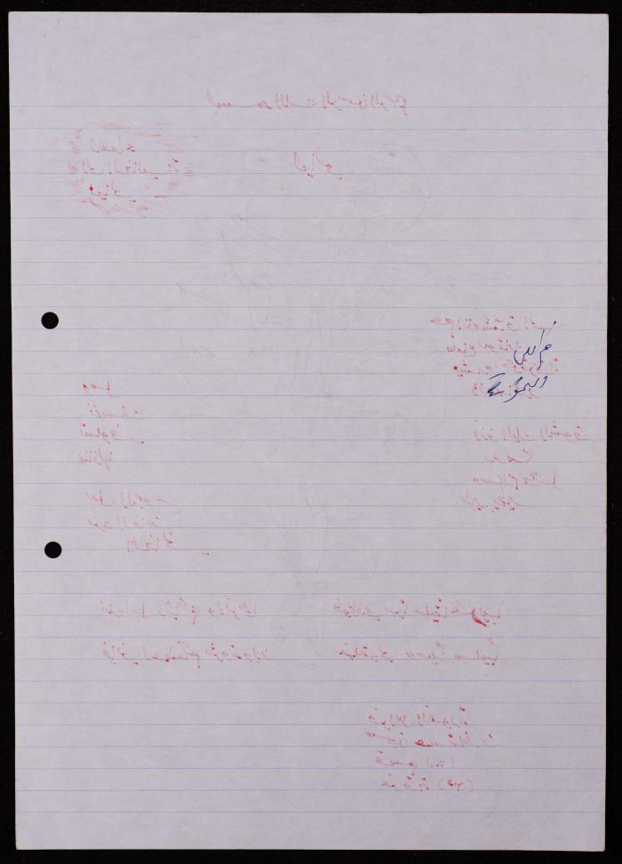 بطاقة إهداء من فراس النمورة في معتقل عسقلان إلى أخته ليالي في دورا- الخليل، 2007