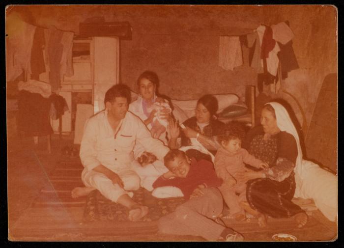 Ahmad Nammoura's Mother and Her Husband and Sons, Dura, 1974