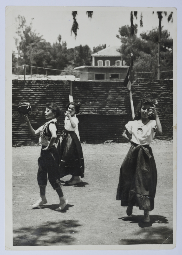 Scout March at Khawla bint al-Azwar School, Jerusalem, 1957