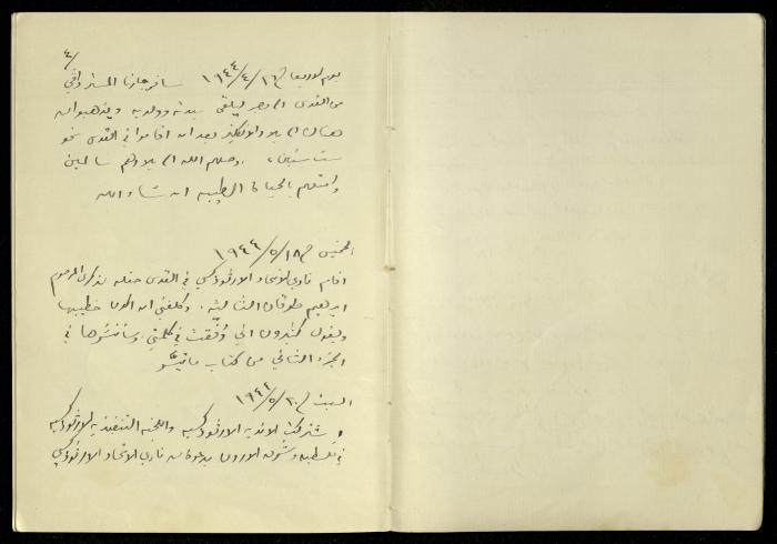 Diaries of Khalil Sakakini, 26 April and 18 and 20 May 1944