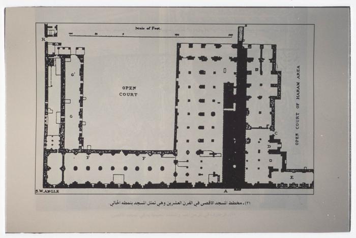 A Map of al-Aqsa Mosque in the 20th Century