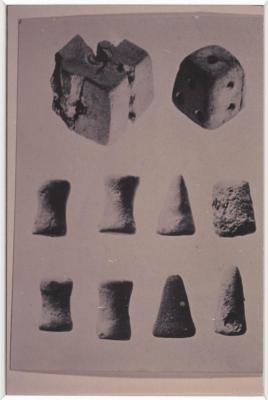 A Photo of the Loom Weights Used in the Past, the 1980s