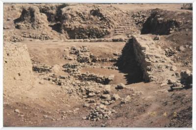 A Photo of the Excavations in Tell Balata, Nablus, the 1990s