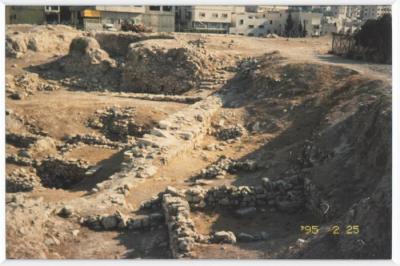 A Photo of the Excavations in Tell Balata, Nablus, the 1990s