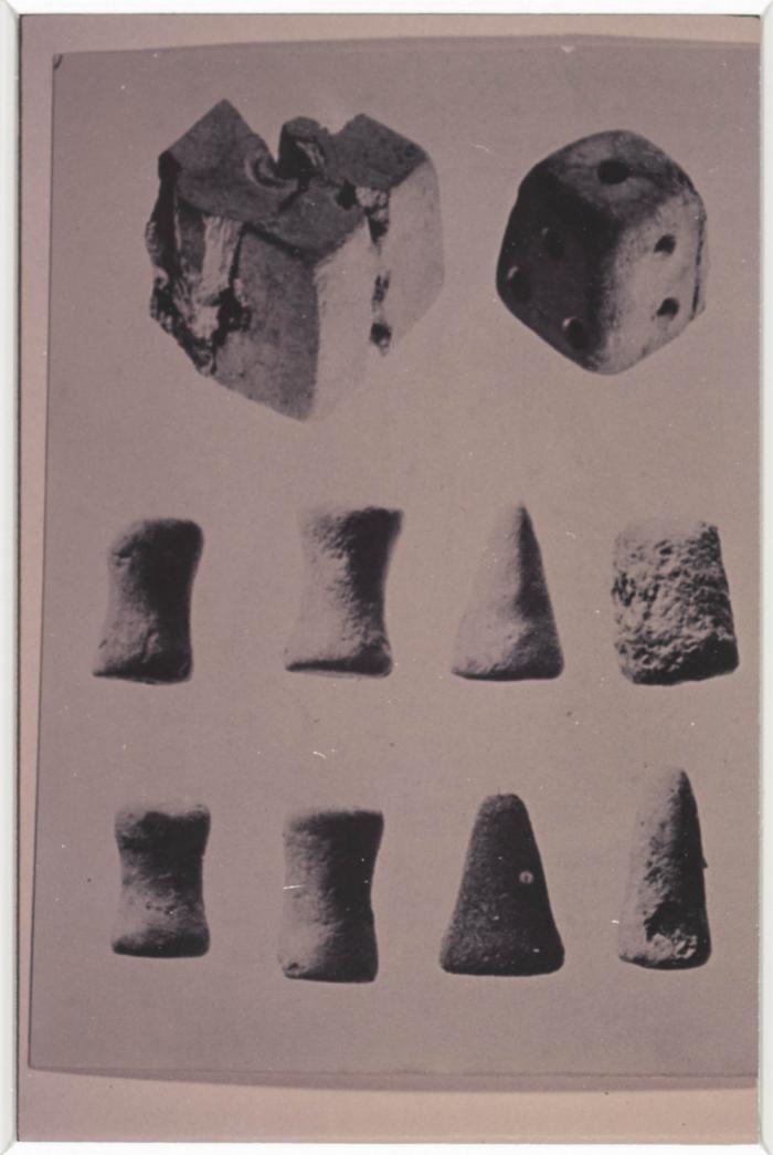 A Photo of the Loom Weights Used in the Past, the 1980s