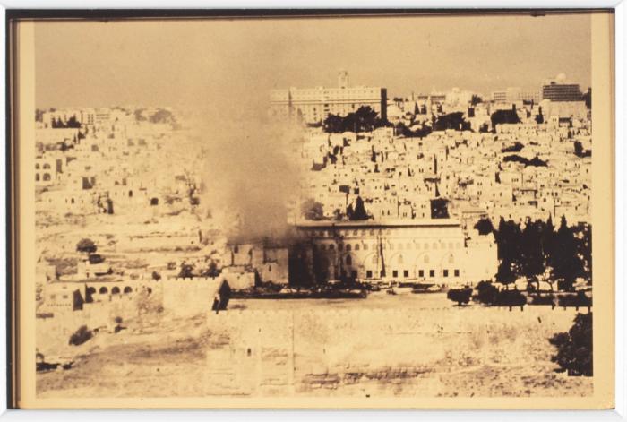 A Photo of al-Aqsa Mosque Catching Fire, 1969