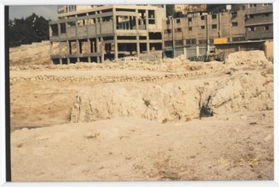 A Photo of the Excavations in Tell Balata, Nablus, the 1990s