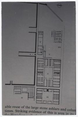 A Floor Plan of the Umayyad Palaces Located South of al-Aqsa Mosque