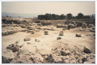 A Photo of the Excavations in Tell Balata, Nablus, the 1990s