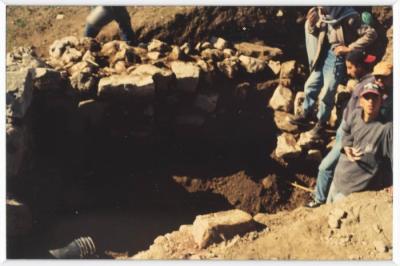 A Photo of the Excavations in Tell Balata, Nablus, the 1980s