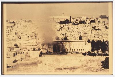 A Photo of al-Aqsa Mosque Catching Fire, 1969