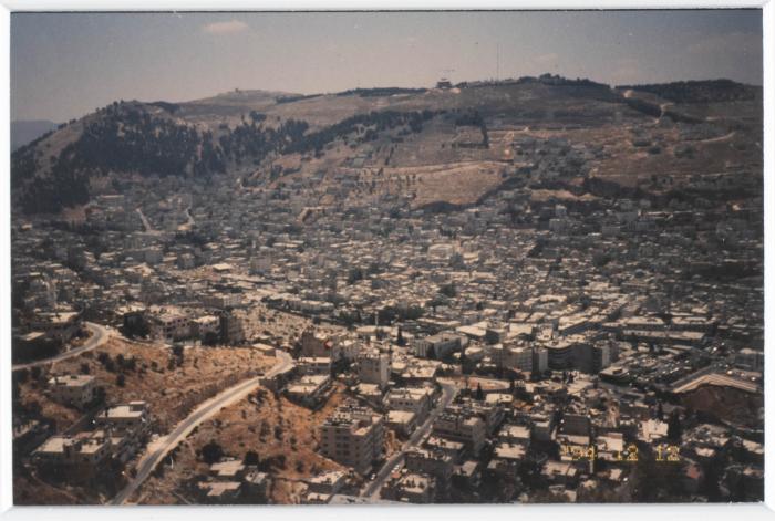 A Landscape Photo of Nablus, 1994