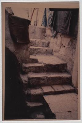 A Photo of a Staircase in the Samaritan Neighbourhood in Mount Gerizim, 1980-1999