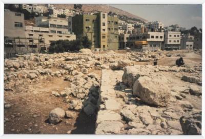 A Photo of the Excavations in Tell Balata, Nablus, the 1990s