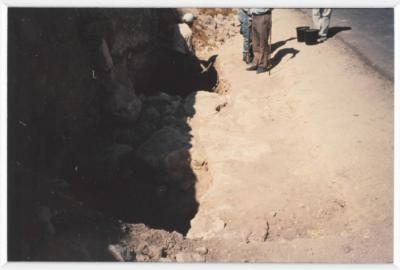 "A Photo of  the Excavation in Tell Balata, Nablus"